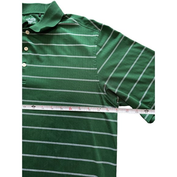 PING GREEN STRIPPED POLO SHIRT SIZE MEDIUM | E2 - Picture 4 of 9